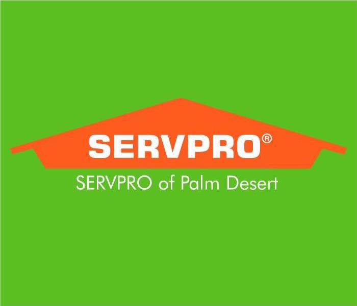 Palm Desert SERVpro logo on green background
